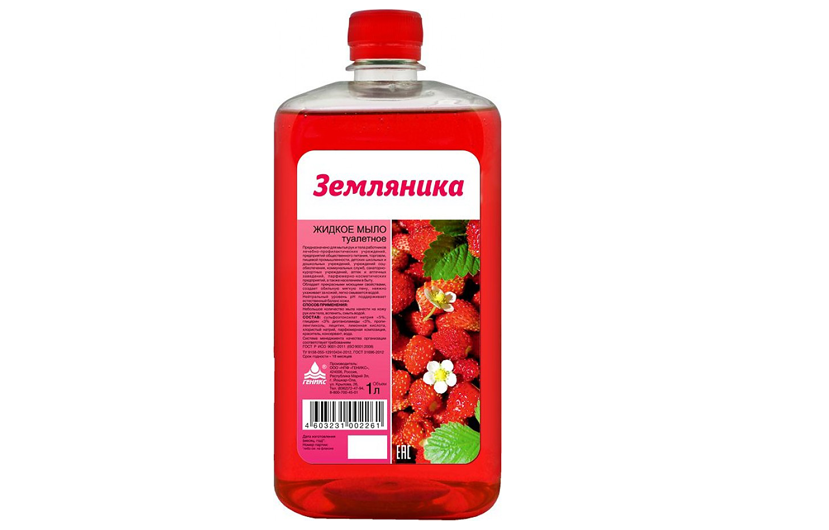 Мыло жидкое ЗЕМЛЯНИКА, 1 л